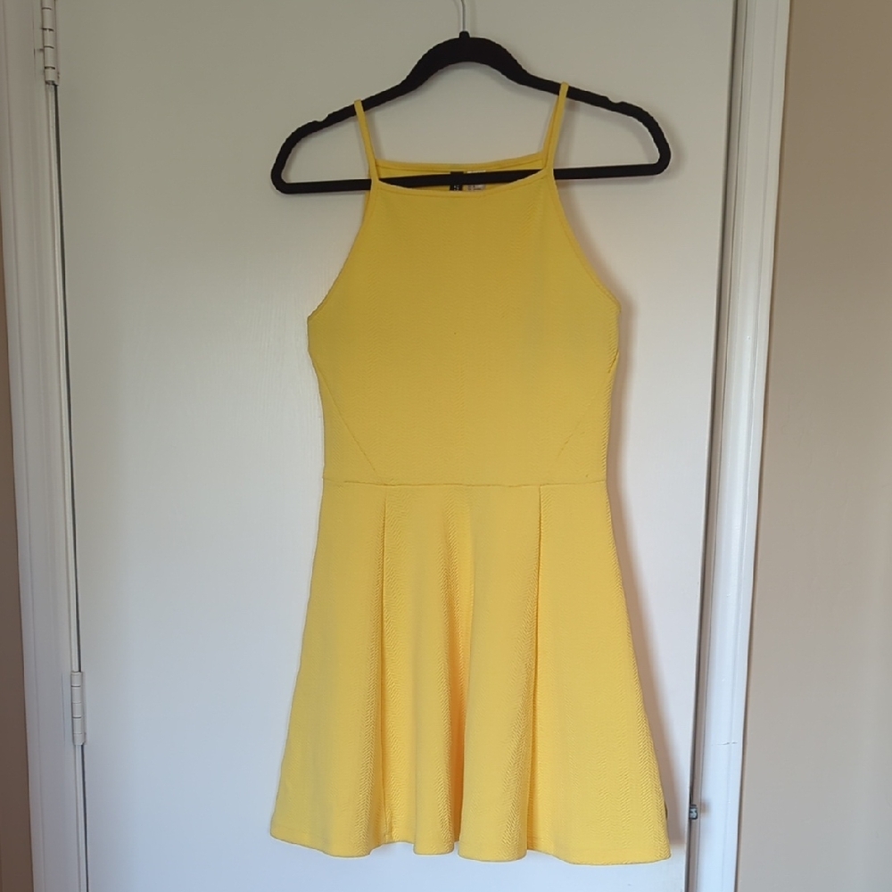Divided Bright Yellow Mini Dress